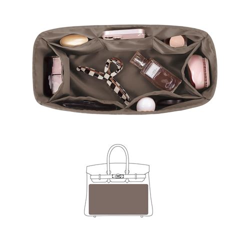 Amazon.com: KINGS IN BAG Organizer Silky Insert for Birkin Bags, Luxury ...