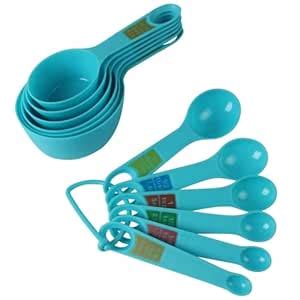 Buy Avisa Global Plastic Measuring Cups and Spoon Set with Ring Holder ...