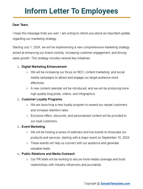 Image result for Inform Letter Format