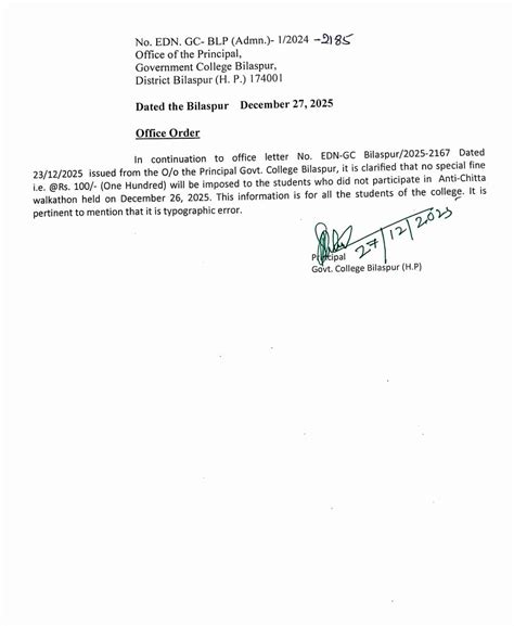 Govt. P.G. College Bilaspur (H.P) Affiliated to Himachal Pardesh ...