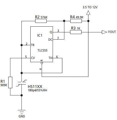 Image result for Humidity Sensor Circuit Design