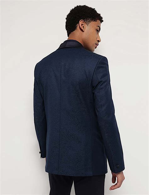 Buy Slim Fit Jacquard Single-Breasted Blazer at Marks & Spencer