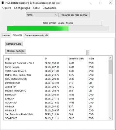 Image result for HDL Batch Installer GUI