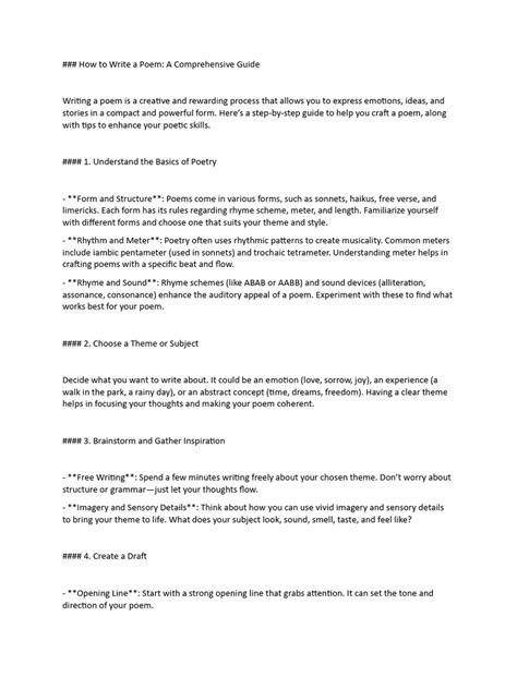 Image result for How to Write a Poem