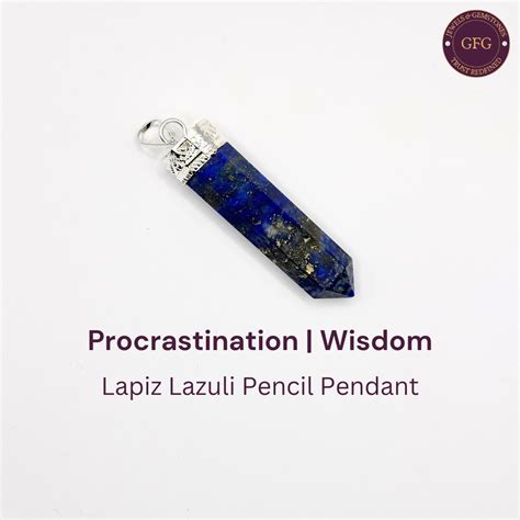 Lapiz Lazuli Pencil Pendant – G for Gemstones