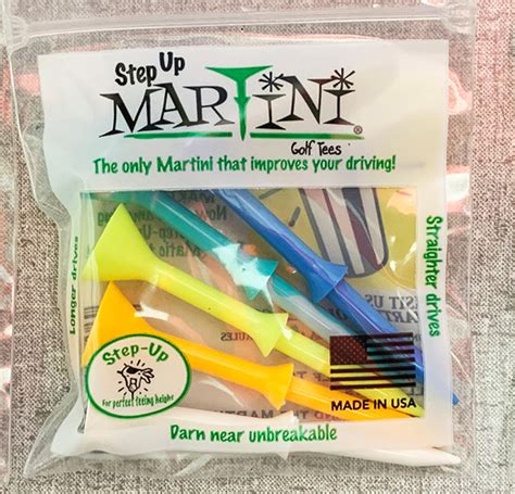 "Martini" Golf Tees. Pack of 5 tees.