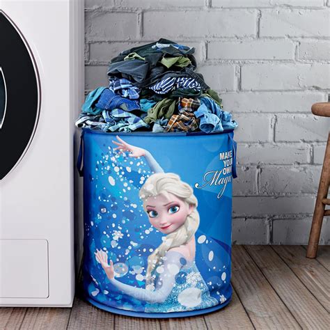 Kuber Industries Round Laundry Basket For Clothes|Disney Frozen Print ...