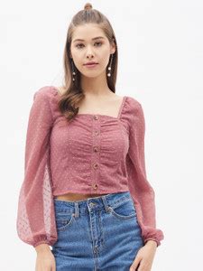 Puff Sleeve Tops - Buy Puff Sleeve Tops online at Best Prices in India ...
