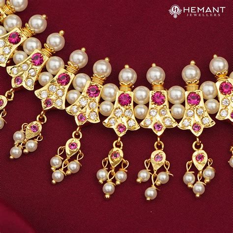 Traditional Maharashtrian Chinchpeti Moti Har 21 Kasturi WT – itisaaj