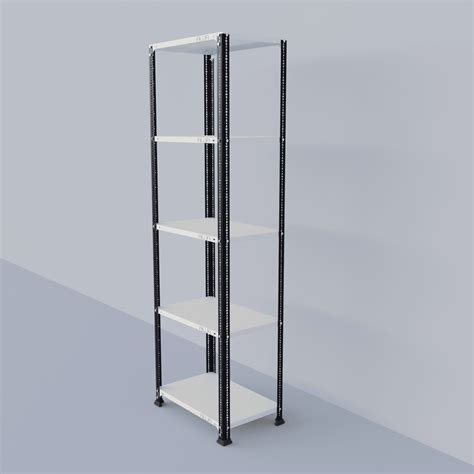 Slotted Angle Metal Rack (72"H x 23"L x 15"D) Storage Rack Unit