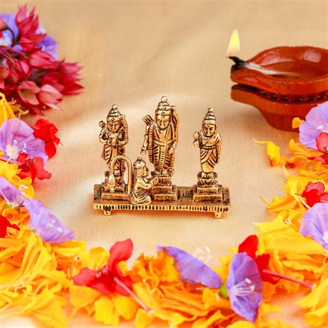 Buy Estele Gold Plated Spritual Ram Dharbar Idol Online