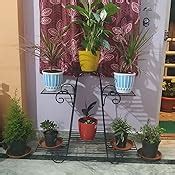 Kundi 4 Tier Plant Stands for Indoors and Outdoors, Flower Pot Holder ...