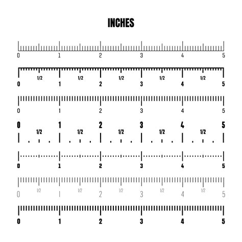 Image result for Inches Scale Vector