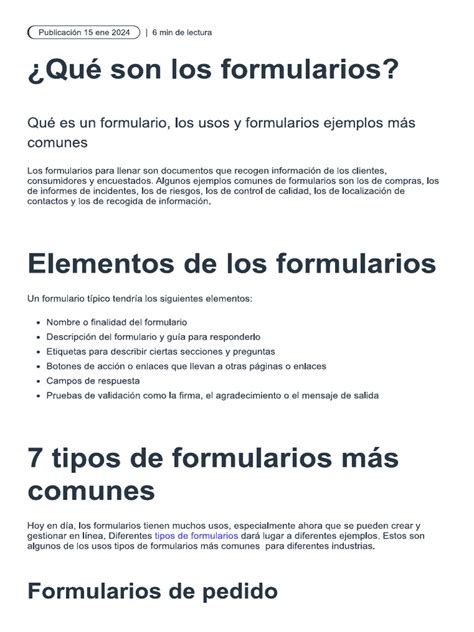 Image result for Formulario Examples