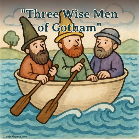 Three Wise Men of Gotham: Lyrics, Meaning & Printable PDF - Classic Rhymes
