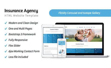 Insurance Agency HTML5 Website Template ,Best CSS, Website Gallery, CSS ...