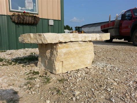 Image result for Limestone Block Bench