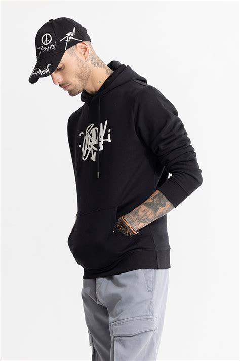 Buy Men's Vandal Black Hoodie Online | SNITCH