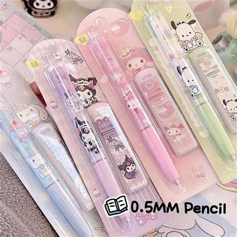 Lápiz mecánico de 0.5 mm Sanrio My Melody, Hello Kitty, Kuromi ...