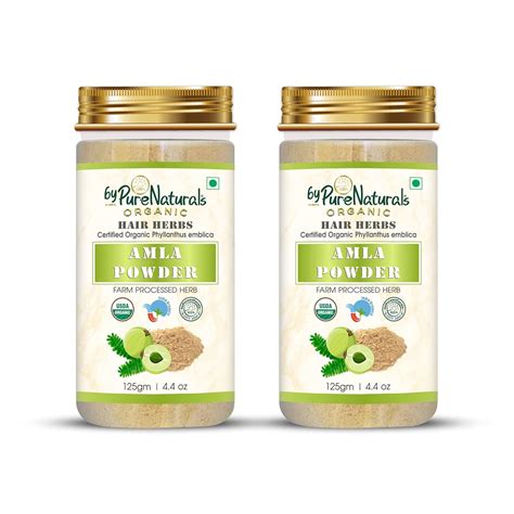 byPureNaturals 100% Natural Herbal Organic Amla Powder for Hair Care ...