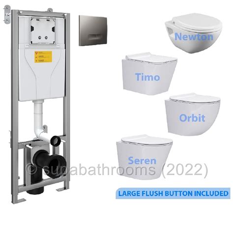 Rimless Wall Hung Toilet with Frame Options India | Ubuy