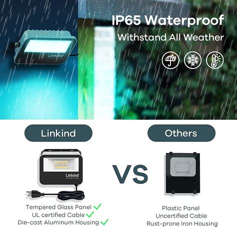 Buy LT Flood Lights Outdoor, Smart LED Flood Lights, RGBWW Color ...