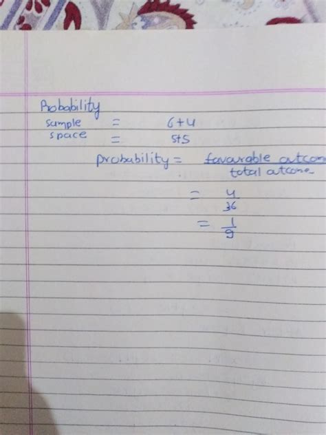 In a single throw of two dice find the probability of getting a total ...