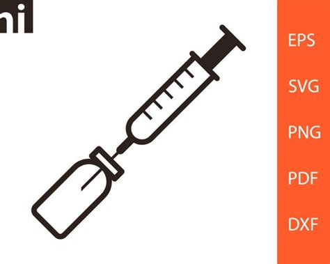 Injection Svg Syringe Svg Ampoule Svg Injection Vector - Etsy India