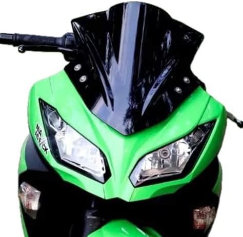 HARP MODZ® NINJA 300 RACING VISOR WINDSHIELD WIND DEFLECTOR BLACK ...