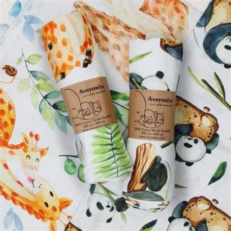 Baby Muslin swaddles - Printed Baby Muslin Wrap Manufacturer from Erode