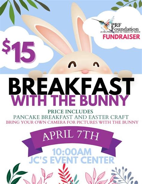 Breakfast with the Bunny, The Event Place at JC’s, Deridder, April 7 ...