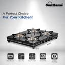 Sunflame LPG STOVE GT 4B DIAMOND BK Glass Manual Gas Stove Price in ...