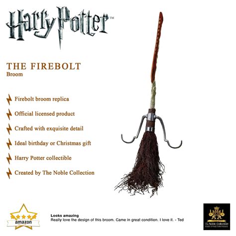 Buy The Noble Collection Harry Potter Firebolt Broom - Approx 42in ...
