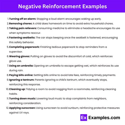 Image result for Negative Reinforcement Examples