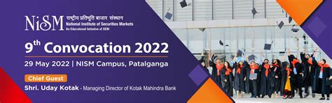 9th Convocation - National Institute of Securities Markets (NISM)