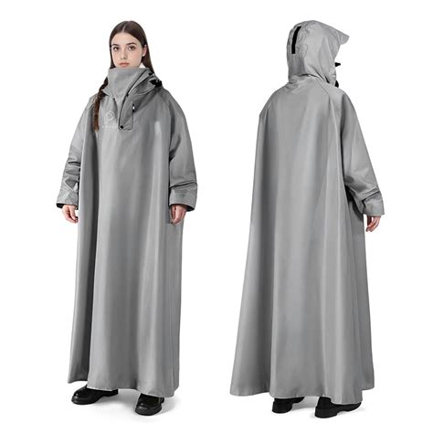 PALAY Long Rain Coat, Waterproof Raincoat for Men | Reusable Hooded ...
