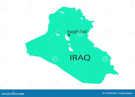 Iraq on the Map Great Realistic Sphere Asia Stock Illustration ...