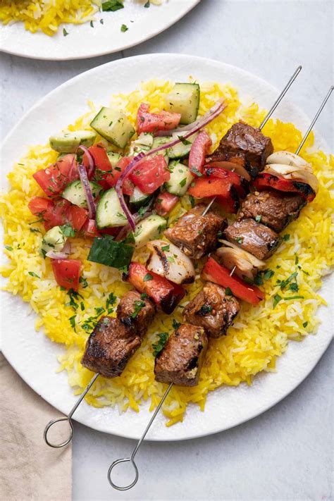 Grilled Mediterranean Chicken Shish Kabobs - FeelGoodFoodie