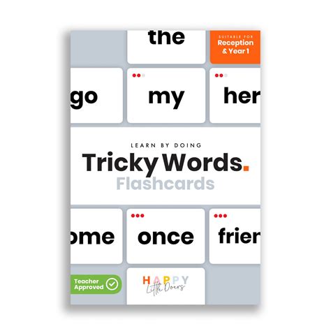 Tricky Words Flashcards for Reception & Year 1
