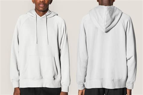 White hoodie front back Images - Free Download on Freepik