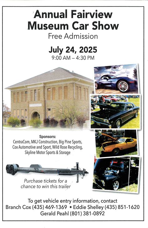 Fairview Museum Car Show 2025 - Utah Car Czar