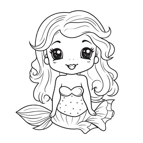 Cute Cartoon Mermaids Coloring Pages [2025]