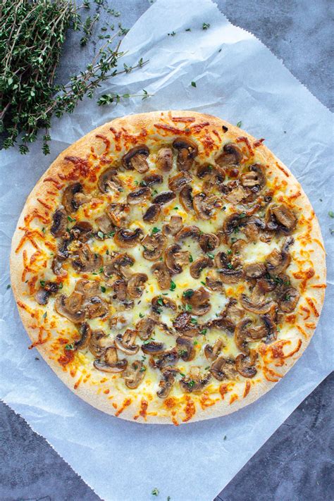 White garlic mushroom pizza – Artofit