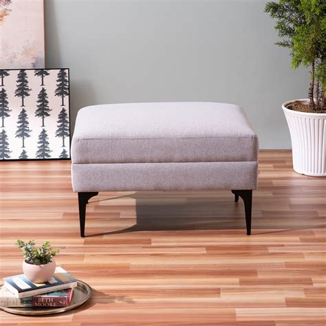 Buy Online Melange Metallic Stool | Beat Vanilla Ottoman Shop Now ...