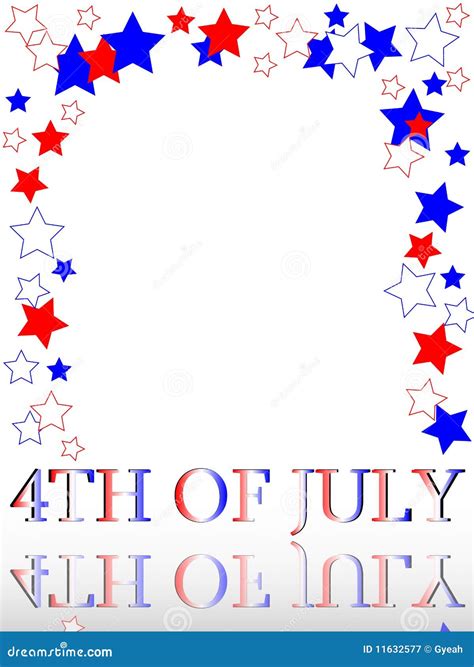 Patriotic Frame Border 4th July Stock Vector - Illustration of states ...