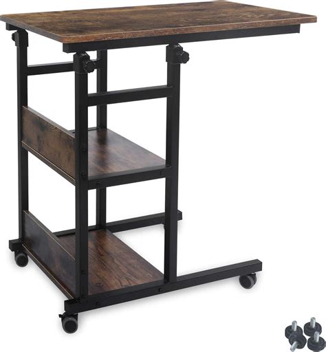 AHB Adjustable Home Office Side Table with Wheels and India | Ubuy