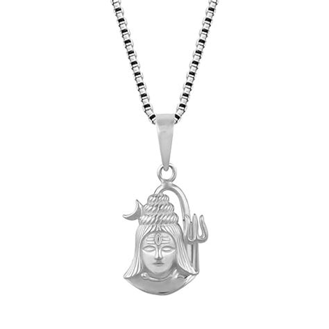 GIVA 925 Silver Shiva Pendant with Box Chain | Gifts for Girlfriend ...