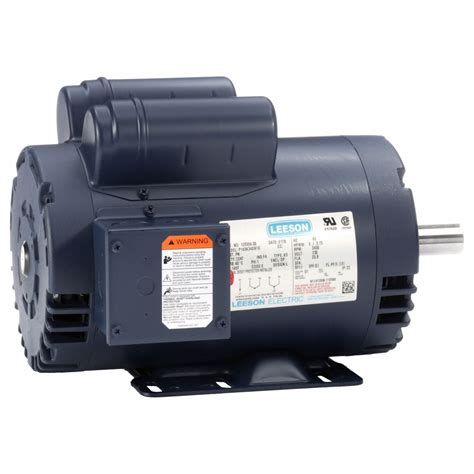 LEESON, Capacitor-Start, 5 hp Horsepower, Air Compressor Motor - 798KN1 ...