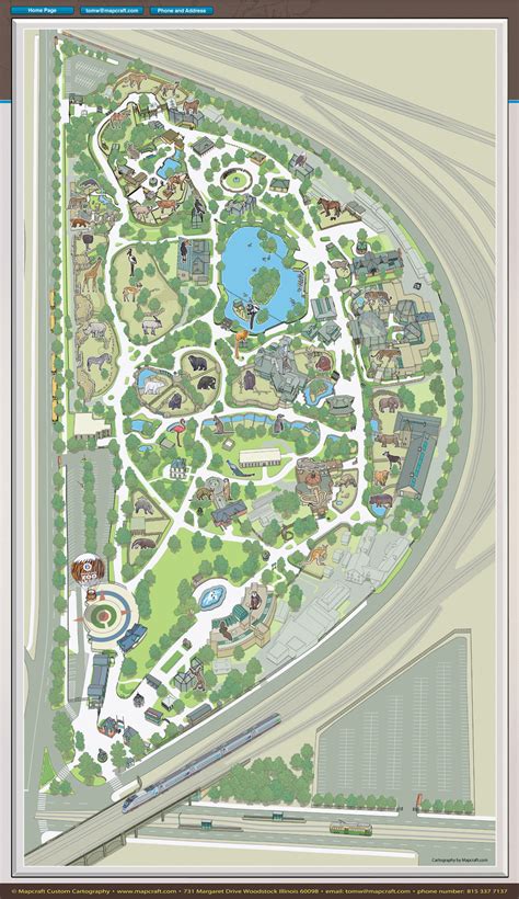 Mapcraft Custom Cartography Philadelphia Zoo