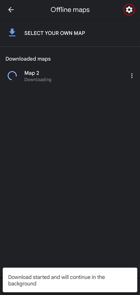 Google Maps Offline 的图像结果